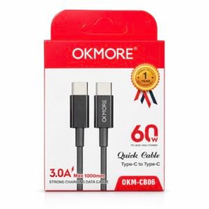 OK More Usb-C to Usb-C Cable 1m 60w 3.0A OKM-CB06