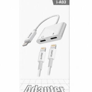 Auris Lightning Adapter Audio & Charging 2 in 1 T-A03