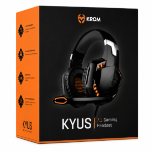 Krom Kyus Gaming Headphones 7.1 USB Wired