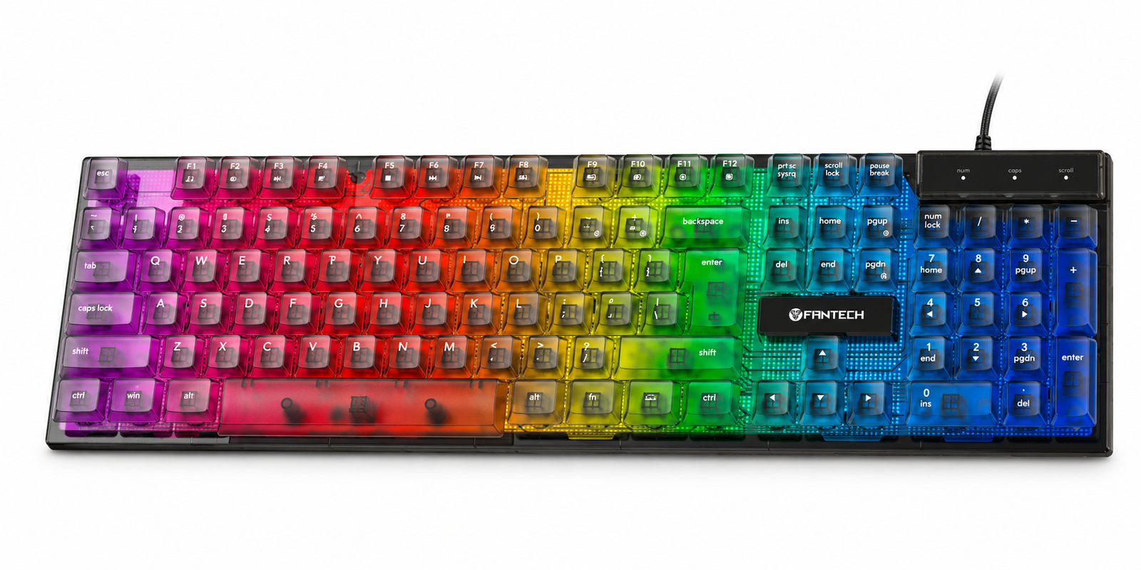 Fantech Shikari Gaming Keyboard RGB USB Wired K515 - Figura 2