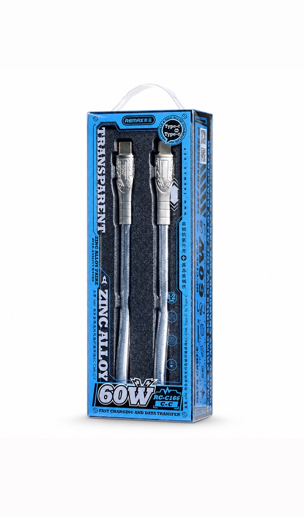 Remax Usb-C to Usb-C 1.2m 60w RC-C166