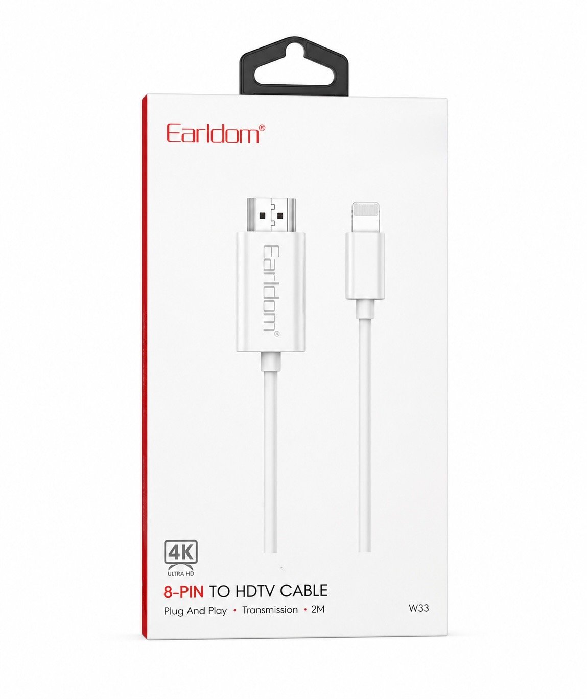 Earldom Lightning to Hdmi Cable 2m 4K W33