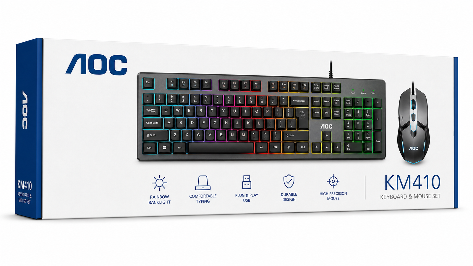 AOC Gaming Wired Keyboard + Mouse Combo KM410