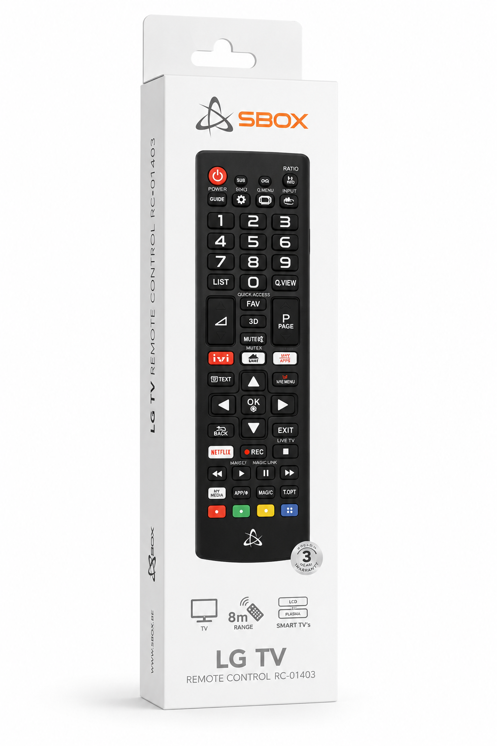 SBOX Remote Control for LG TV