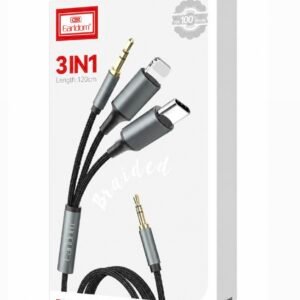 Earldom Aux Cable 3 in 1 / 1.2m AUX72