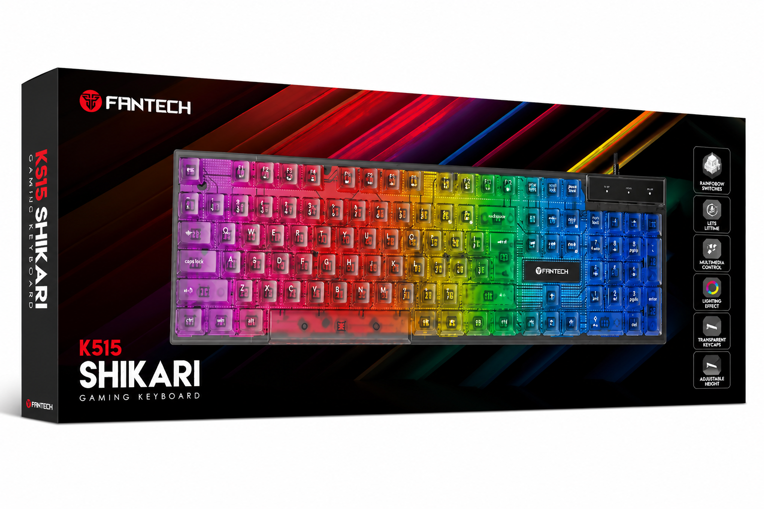 Fantech Shikari Gaming Keyboard RGB USB Wired K515