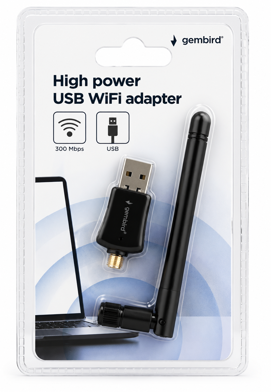 Gembird Wireless USB Adapter WNP-UA300P-02