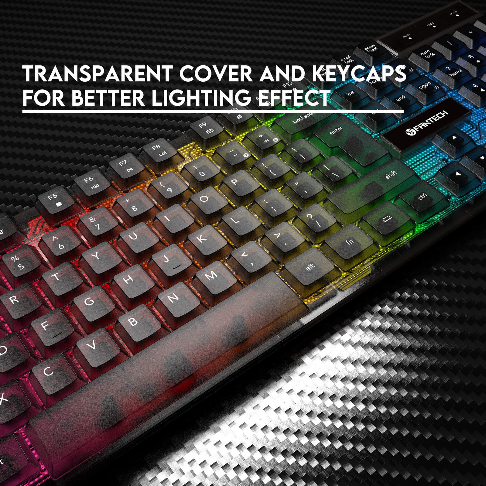 Fantech Shikari Gaming Keyboard RGB USB Wired K515 - Figura 3