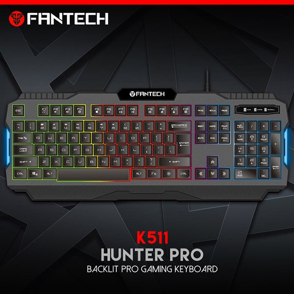 Fantech Hunter Pro Gaming Keyboard RGB USB Wired K511 - Figura 3