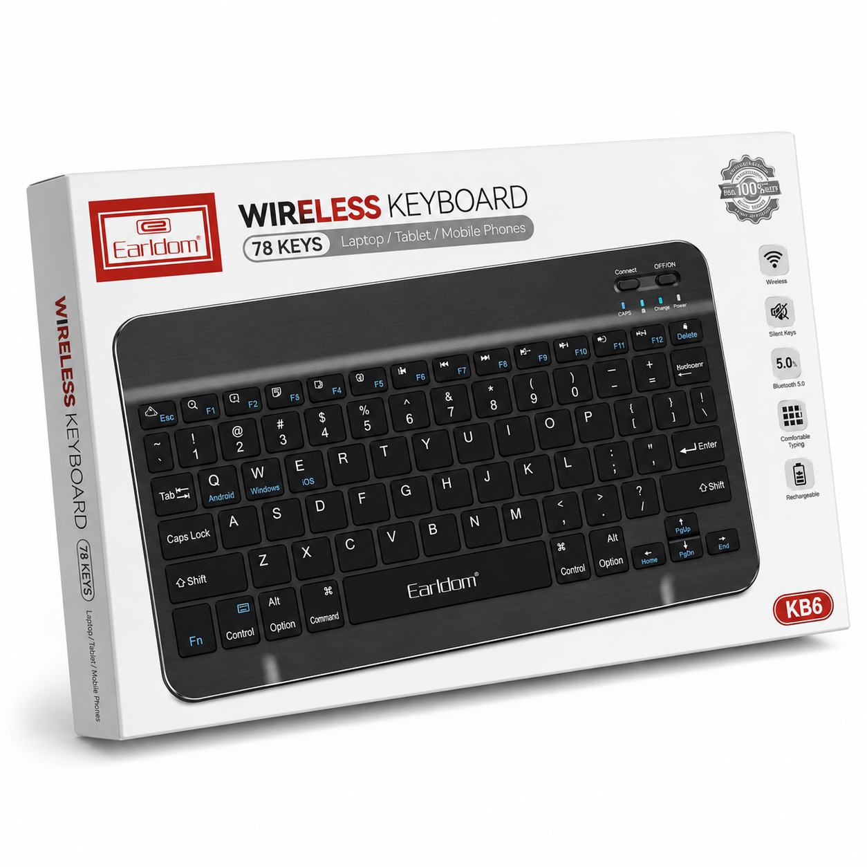Earldom Wireless Keyboard Tablet KB6