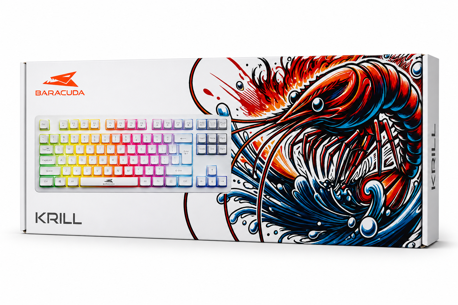 Baracuda Krill TKL Gaming Keyboard RGB USB Wired