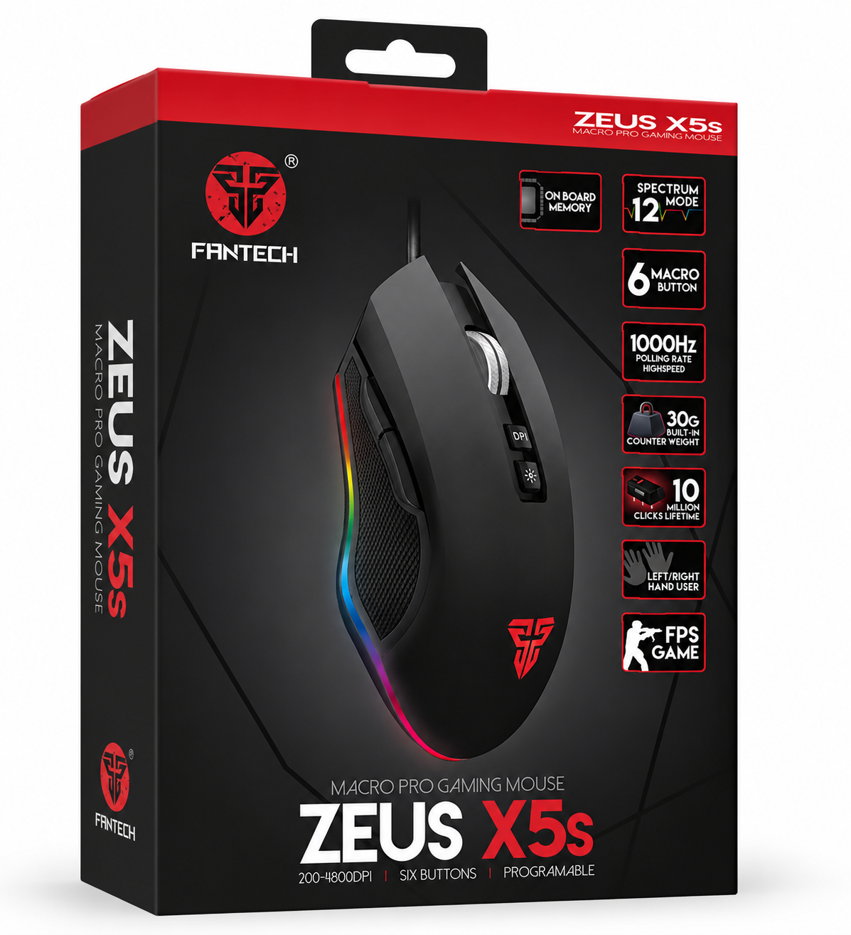 Fantech ZEUS RGB Gaming Mouse X5S - Figura 2