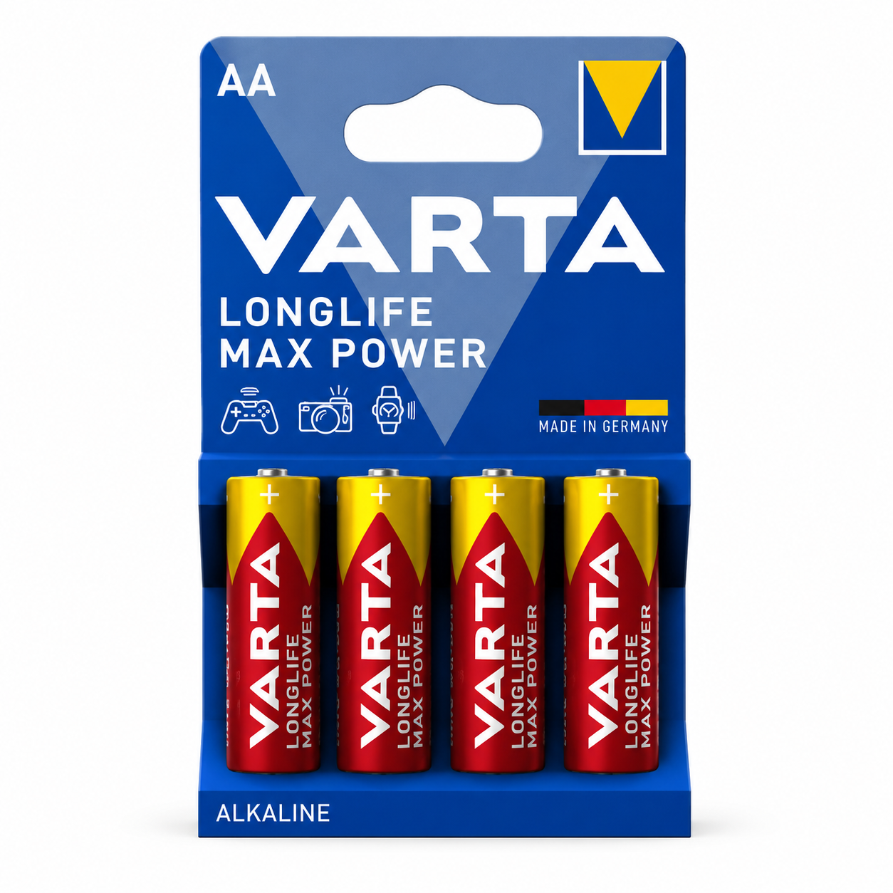 VARTA Longlife Max Power AA Alkaline Batteries 4-Pack