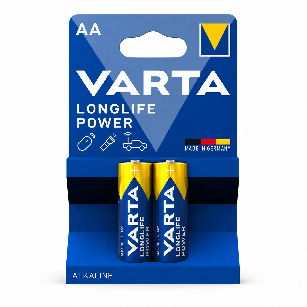 VARTA Longlife Power AA Alkaline Batteries 2-Pack
