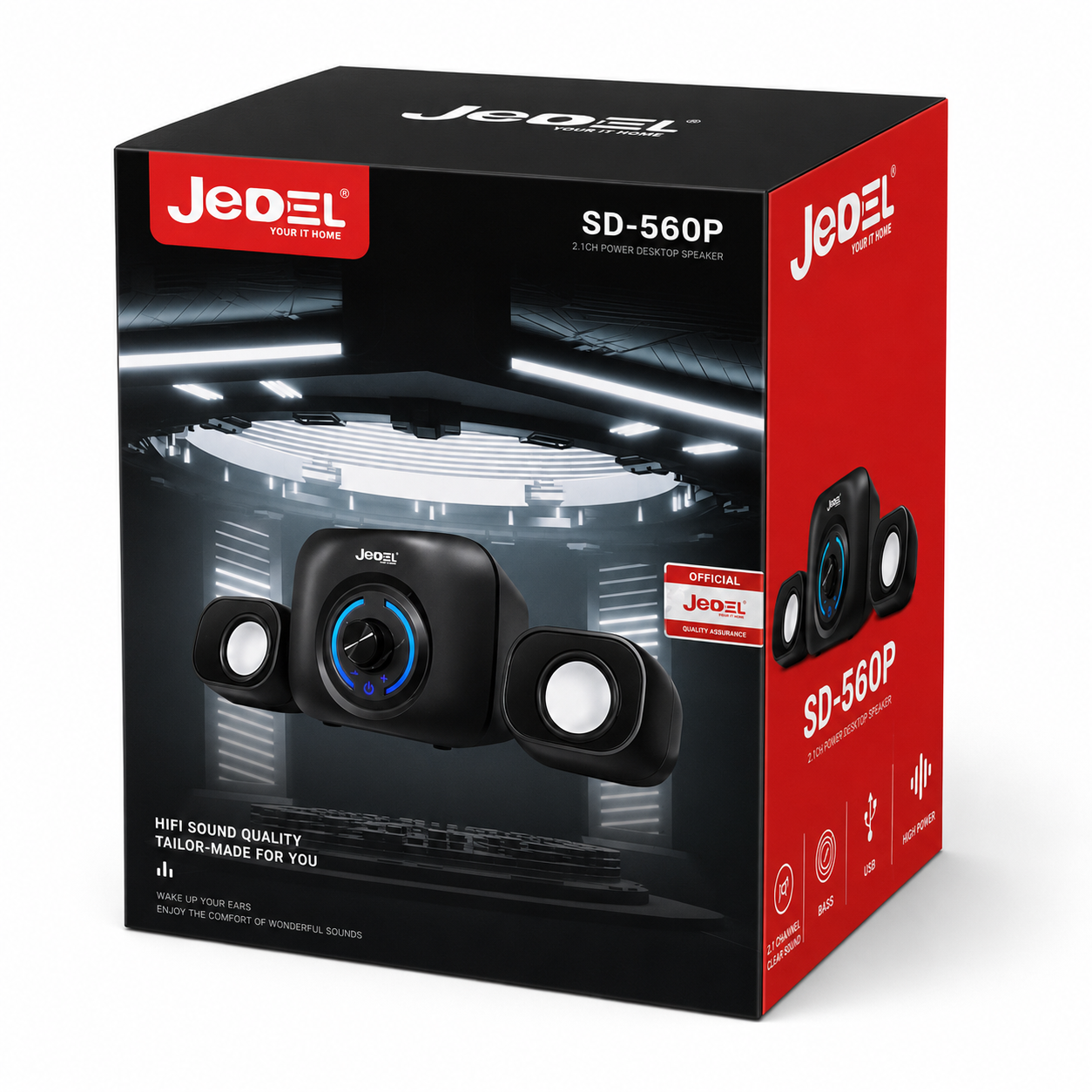 JEDEL 2.1 Multimedia Desktop Speaker SD-560P - Figura 2