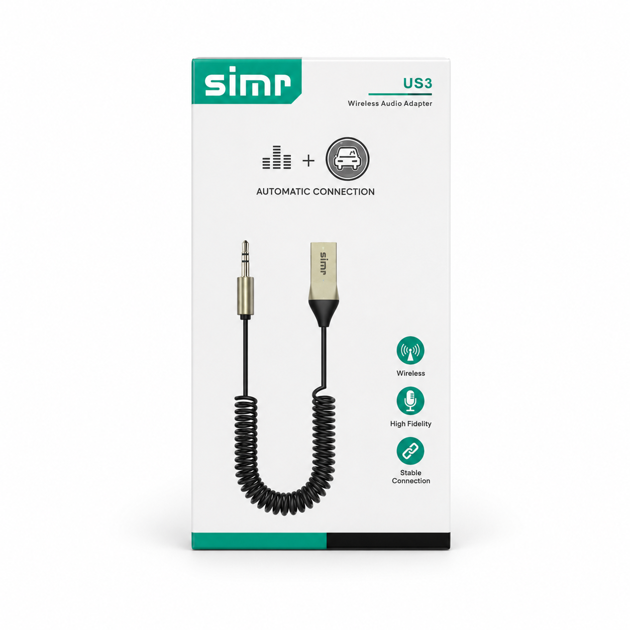 SIMR US3 Aux Bluetooth Audio Adapter - Figura 2