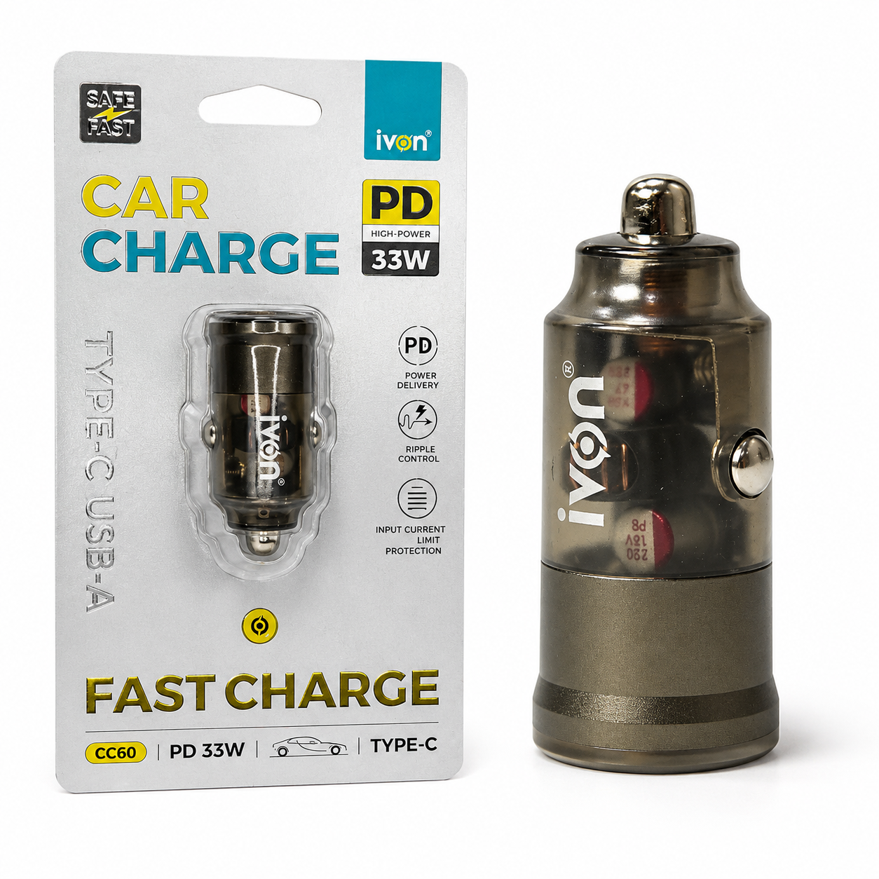 Ivon Car Charger PD 33W CC60