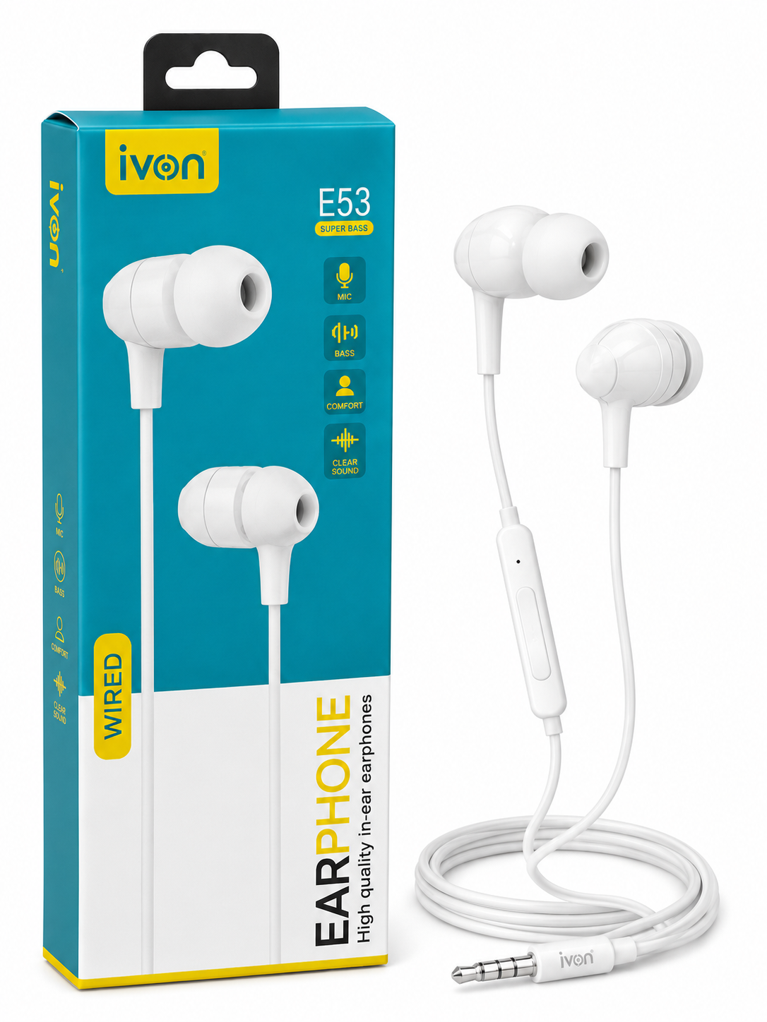 Ivon In-Ear Earphones 3.5mm E53
