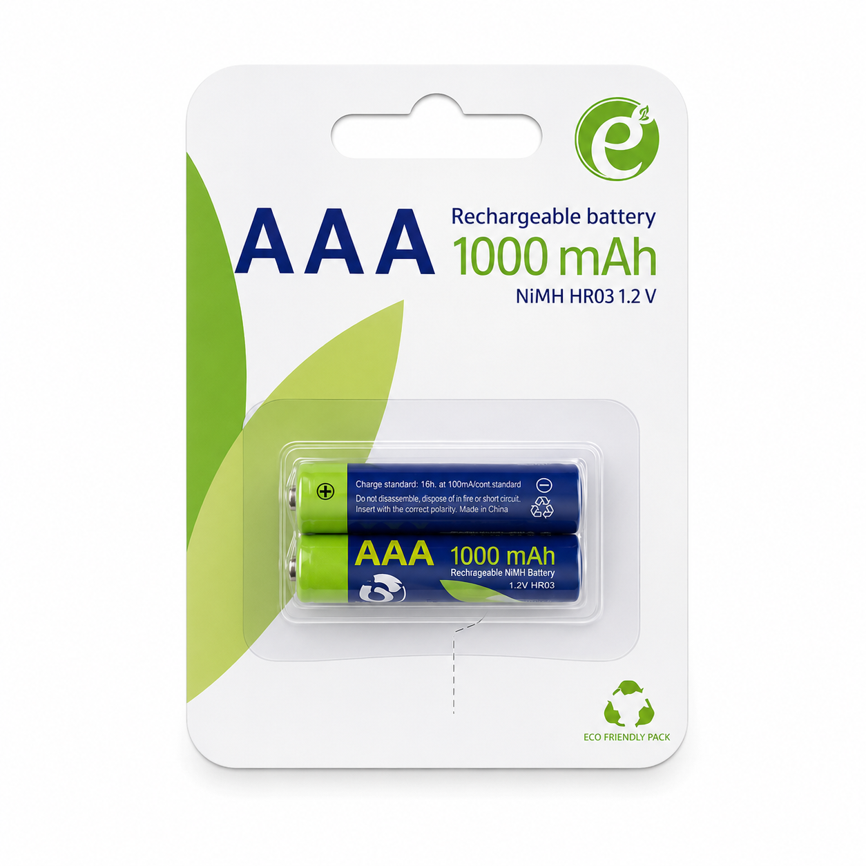 Energenie Rechargeable AAA Battery 1000mAh NiMH HR03 1.2V