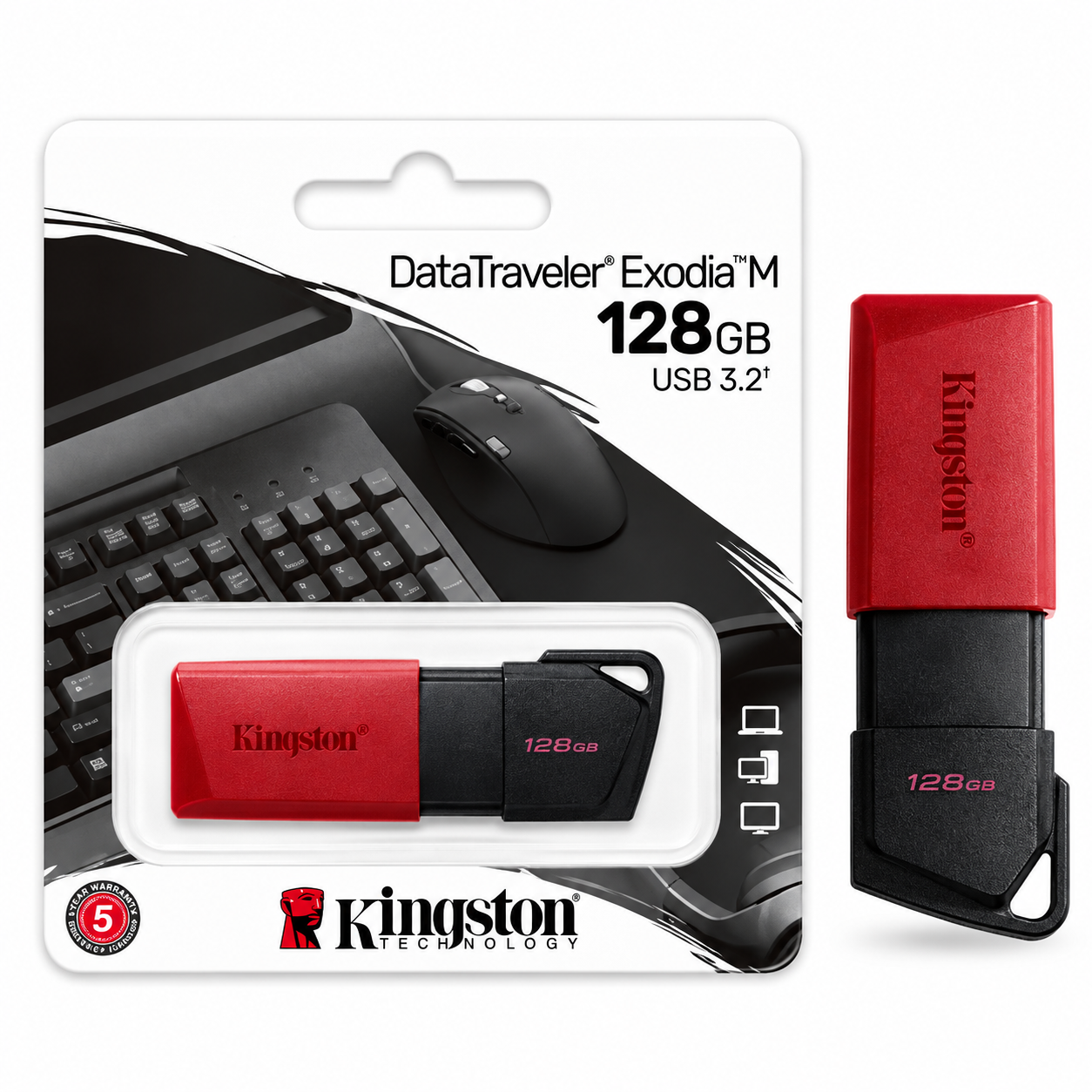 Kingston DataTraveler Exodia M USB Flash Drive 128GB USB 3.2 DTXM/128GB